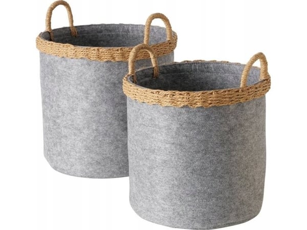 Boltze NILO säilytyskorit, huopa, pyöreä, 2 kpl