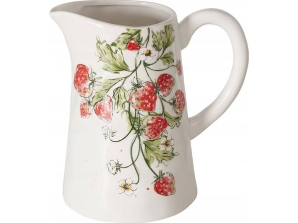 Boltze JORDBÆR keramikkmugge, jordbærmønster, 1250 ml