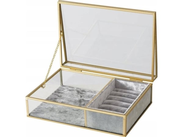 Boltze smyckeskrin och urbox CLIPO, transparent