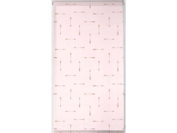 Douceur d`Interieur rullegardin med indiansk motiv, 60 x 180 cm, rosa