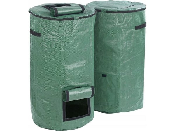 Maximex kokoontaitettavat puutarhakompostorit, 2 x 125 l