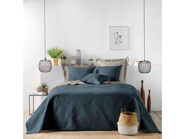 Douceur d`Interieur dekorativ pute-/trekk med innfelt mønster ROMANE 40 x 40 cm