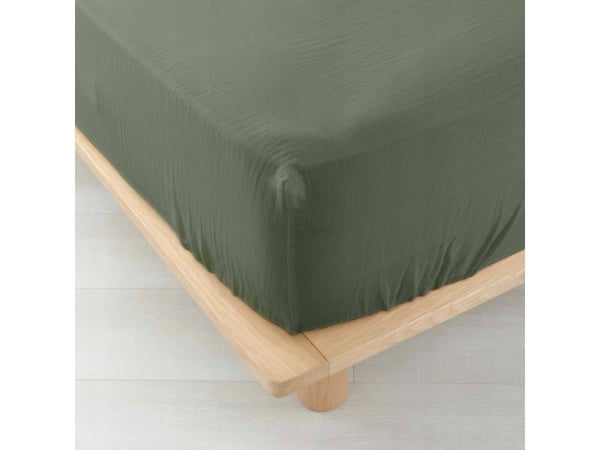 Douceur d’Interieur muslinlaken med strikk ANGELIA, 140 x 190 cm