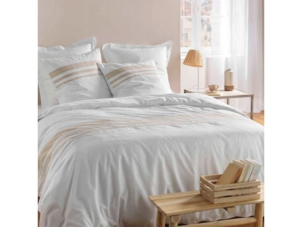 Douceur d`Interieur komplett sengetøy med dekorative bånd MARGAUX, 240 x 220 cm