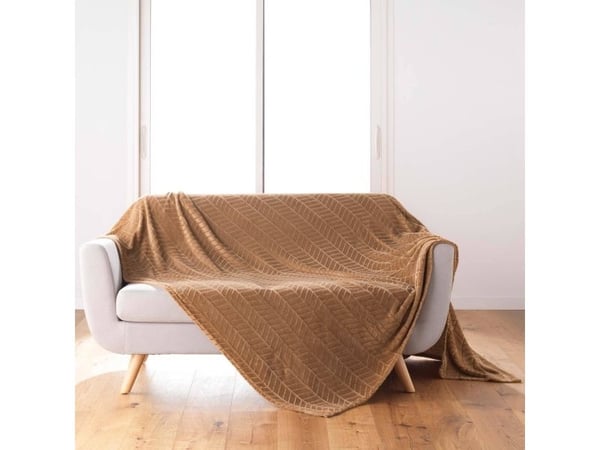 Douceur d`Interieur dyne-/teppeoverkast med preget mønster ARYA, 180 x 220 cm