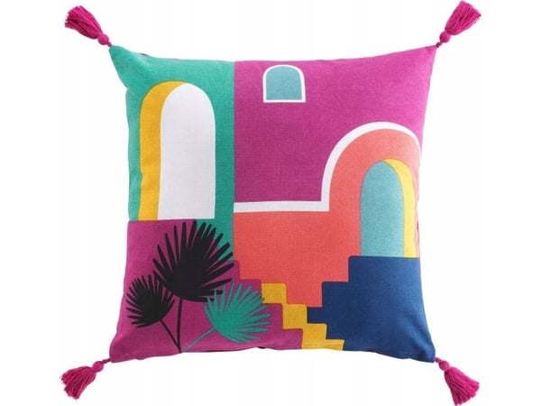 Dekorativ bomullspute med trykk SENORITA 45 x 45 cm