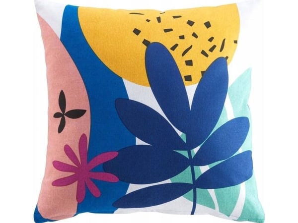 Douceur d`Interieur dekorativ bomullspute med trykk PAPAYA, 45 x 45 cm