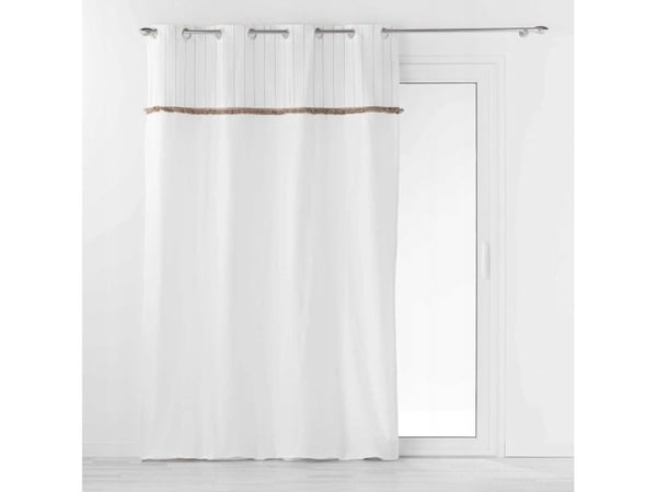 Douceur d`Interieur gardin med ringer og bånd ALIZEE, 140 x 240 cm