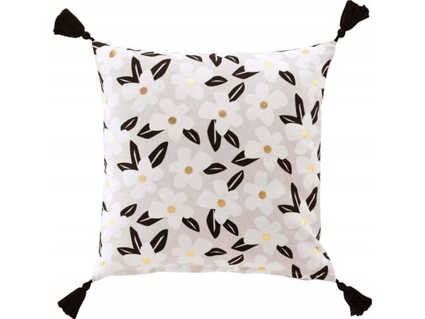 Douceur d`Interieur Dekorativ bomullspute DARCY, 45 x 45 cm