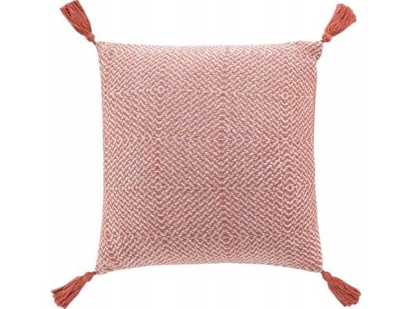 Douceur d`Interieur Koristetyyny kudottua puuvillaa LOUISETTE, 40 x 40 cm, 40 x 40 cm