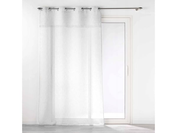 Douceur d`Interieur gardin med ringer og bånd ELEANIA, 140 x 240 cm