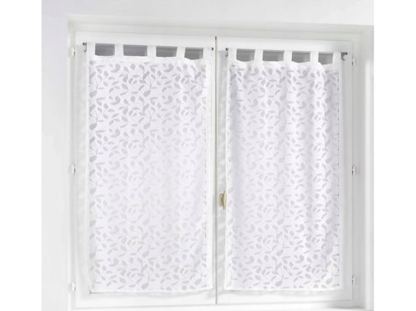 Douceur d'Interieur gardinsett med stropper MANON, 60 x 120 cm, 2 stk.