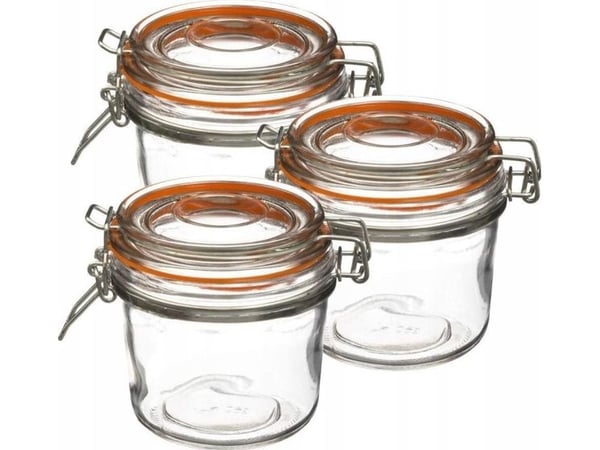Secret de Gourmet glasskrukke med lokk og klemme, 350 ml – 3 stk