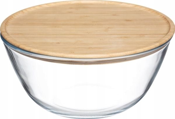 5five glasskål til salat 2,5 L med bambuslokk