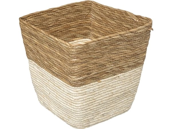 5five plantekassett/oppbevaringskurv BIO vevd halm 31 x 31 cm