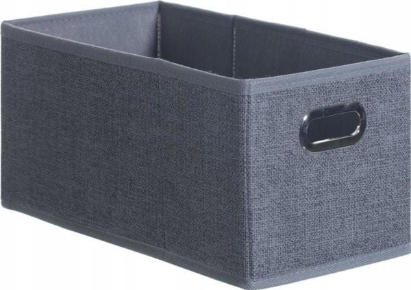 5five oppbevaringsboks mørkegrå rektangulær med håndtak 15x31x15 cm