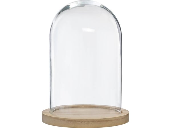 Atmosphera Glasskuppel, Ø 19 cm, på trebunn