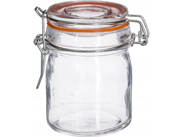 Secret de Gourmet glasskrukke med lokk og klype, 150 ml, 8 stk