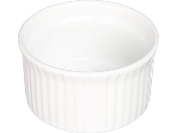 Secret de Gourmet gratängform/kokill keramik för bakning, Ø 9 cm, vit