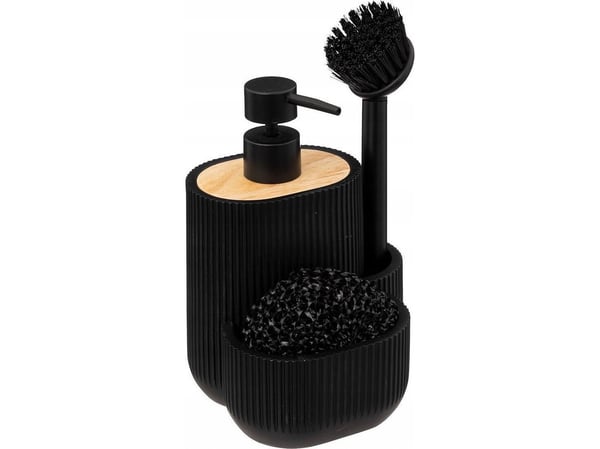 5five BLACKWOOD oppvaskmiddel og svampdispenser