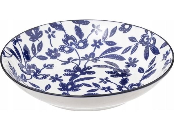 Secret de Gourmet dyp tallerken til suppe i porselen MARIA, blomstermønster, Ø 20 cm