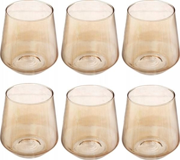 Secret de Gourmet glass for kalde drikker OLGA, champagnefarget, 6 stk