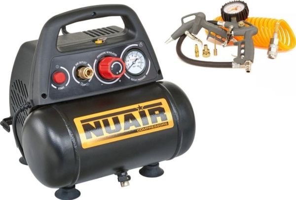 Nuair bilkompressor OLJEFRI KOMPRESSOR 6L 8 BAR 1,5 HK + ARAK6 (1 STK)