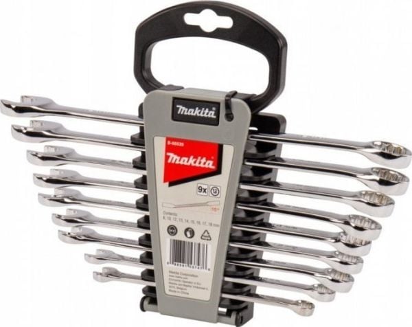 Makita SETT MED KOMBINASJONSNØKKEL 8*18MM 9STK.