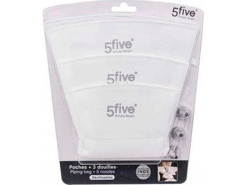 5five engangskakposer, 3 stk + 2 tyller