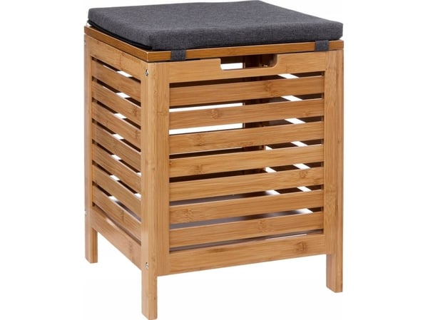 5five vaskekurv med sete 2-i-1 BAMBOO