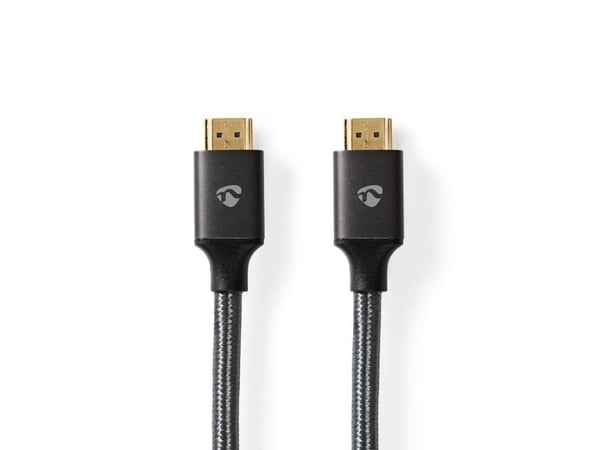 Nedis CVTB35000GY50, 5 m, HDMI Type A (Standard), HDMI Type A (Standard), 3D, 48 Gbit/s, Sort