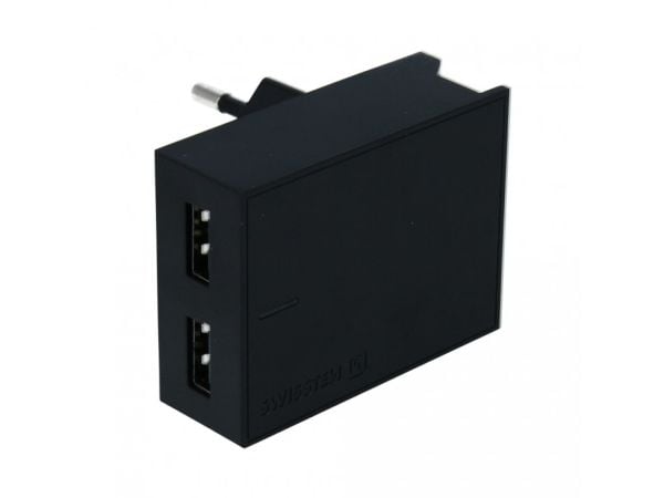 Swissten laturi 2x USB-A 3 A (22046000)