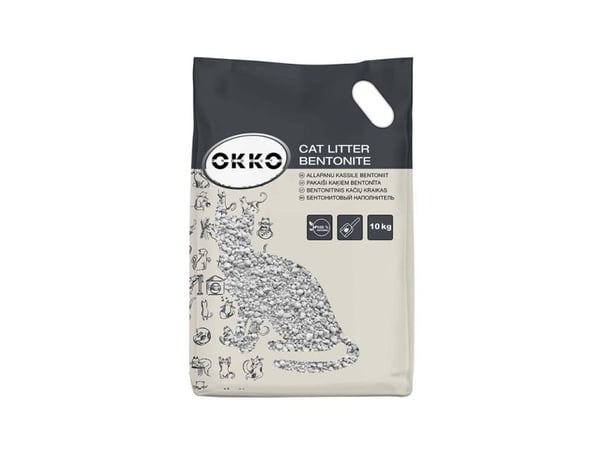 Cat litter Okko, organic (cementing), 10 kg, 23 l