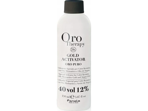 Fanola Oro Therapy gull hår-oksidasjonslotion 12% (40 vol) 150 ml