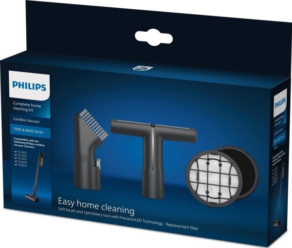 Philips Cordless VC 7000 & 8000 Series XV1685/01 Komplett hjemmerengjøringssett, Tilbehørssett, Støvsuger med stang, Philips, XC7053, XC7055, XC705...