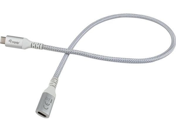 Equip 128375, 0,5 m, USB C, USB C, USB 3.2 Gen 2 (3.1 Gen 2), 10 Gbit/s, Hvit