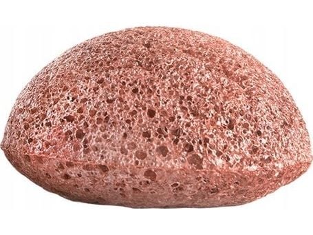 The Konjac Rainforest Monkey Mini Face Puff Red French Clay