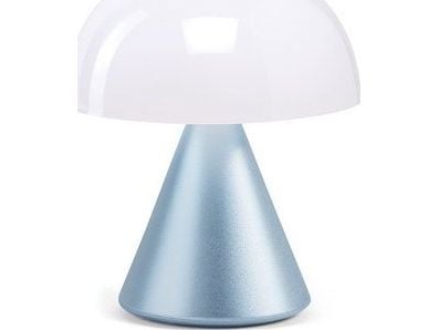 LEXON Mina, Lyseblå, Akrylonitril-butadien-styren (ABS), Aluminium, Soverom, Barnerom, Korridor, Bord, Kontor, 1 ampuller, LED, Varm hvit