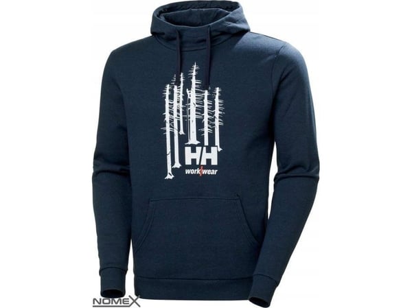 Helly Hansen Graphic Hoodie Navy Melange