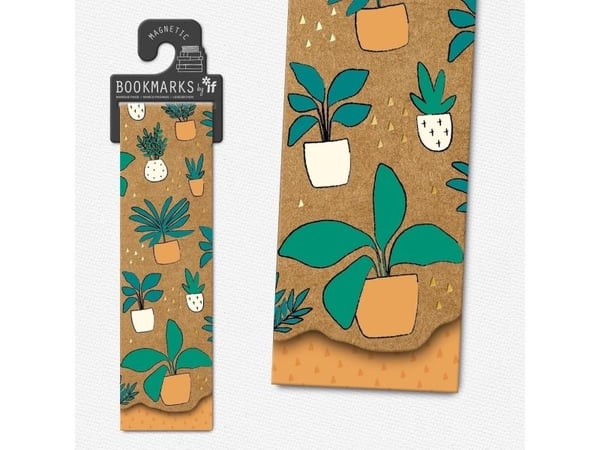 IF bokmerke magnetisk - Blomster i potter