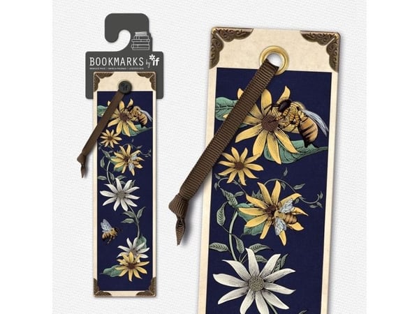 IF bokmerke Vintage - bier og blomster |