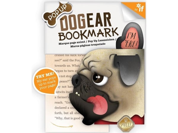 IF Dog Ear bokmerke Doug Mops zakladka