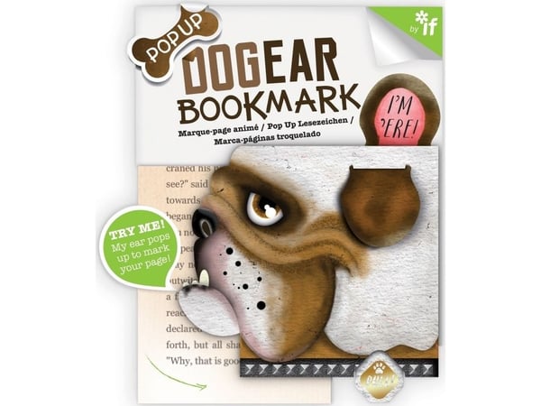 IF Dog Ear bokmerke Stanley bulldog