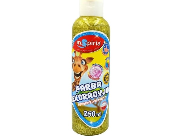 SCHEMAT dekorativ maling glittrende gul 250 ml