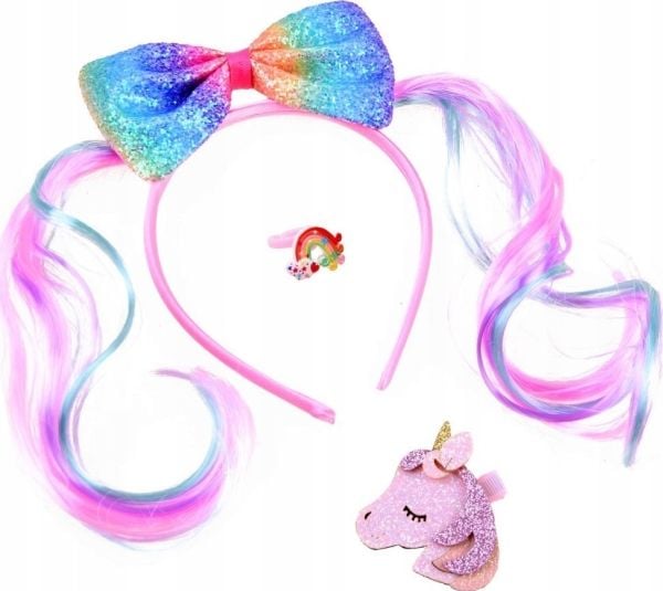 Yokomisiad Söpö glitter rusetti poni otsanauha ZA3795