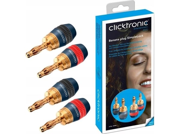 ClickTronic 52546, banaanipistoke, kultainen, 152 g, -20 - 60 °C, 4 kpl