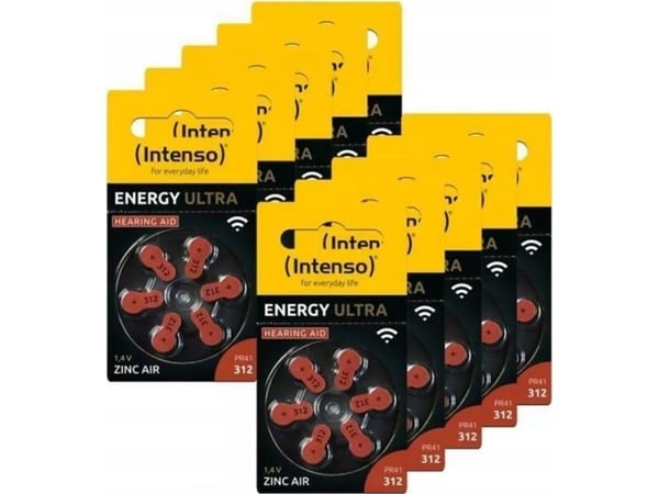 Intenso kuulokojeen akku #####PR41-312 1,45 V 60 kpl 148 mAh Sinkki-air 7504436MP