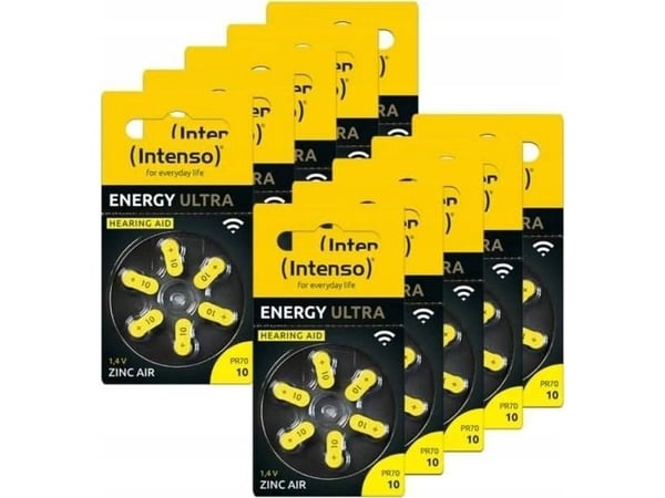 Intenso kuulokojeen akku #####PR70-10 1,45 V 60 kpl 86 mAh Sinkki-air 7504416MP