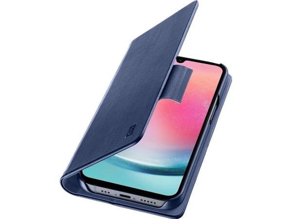 Cellular Line Galaxy A25 5G Lompakkokirja korttipaikalla, sininen