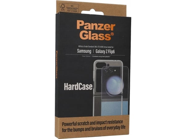 PanzerGlass HardCase - Baksidedeksel for mobiltelefon - polykarbonat, termoplast-polyuretan (TPU) - gjennomsiktig - for Samsung Galaxy Z Flip6